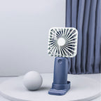 Rechargeable Portable Desk Fan Compact Wireless Personal Fan with Adjustable Angles and Multiple Speeds