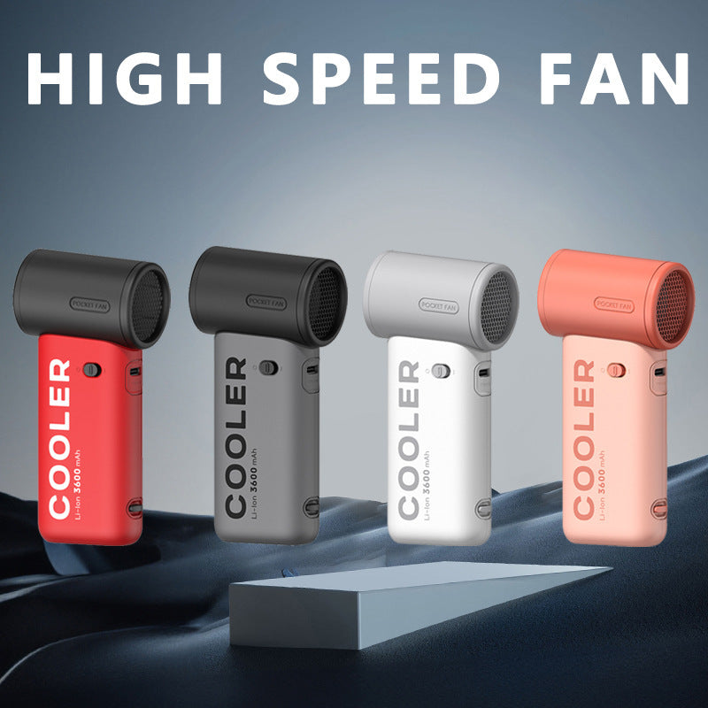 Portable Handheld Pocket Fan Rechargeable Battery Compact Lightweight Personal Cooling Device