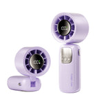 Turbo-Charged Portable Handheld Fan Rechargeable Quiet Operation Compact Design