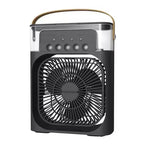 Portable Battery Fan with Water Misting and Carrying Handle Unisex Compact Rechargeable