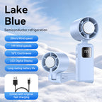 Portable Mini Air Cooler with LED Display and Adjustable Wind Speeds