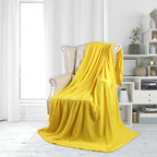 Women’s Luxurious Microfiber Living Room Blanket Soft Cozy Snuggle Throw