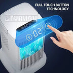 Desktop Micro Cooler USB Powered Evaporative Personal Fan with Touch Control and Adjustable Tilt