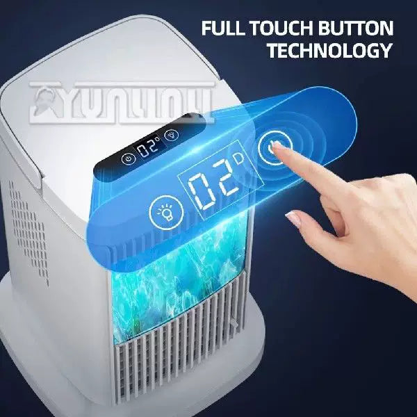 Desktop Micro Cooler USB Powered Evaporative Personal Fan with Touch Control and Adjustable Tilt