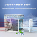 Compact Desktop Evaporative Air Cooler USB-Powered Portable Personal Fan with Adjustable Louvers
