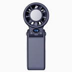 Smart Handheld Cooling Fan Portable Rechargeable Quiet Motor Digital Display