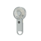 Portable Handheld Fan Rechargeable Battery 3 Speed Settings LCD Display Compact Lightweight