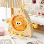 Portable Table Fan Creative House Design Compact Quiet Operation for Desk or Travel