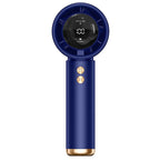 Portable Mini Hand Fan with Digital Control and Rechargeable Battery