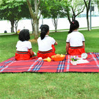Outdoor Picnic Blanket Waterproof Lightweight Portable Snowflake Pattern