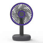 Portable Table Fan USB Rechargeable Adjustable Tilt Quiet Operation Compact