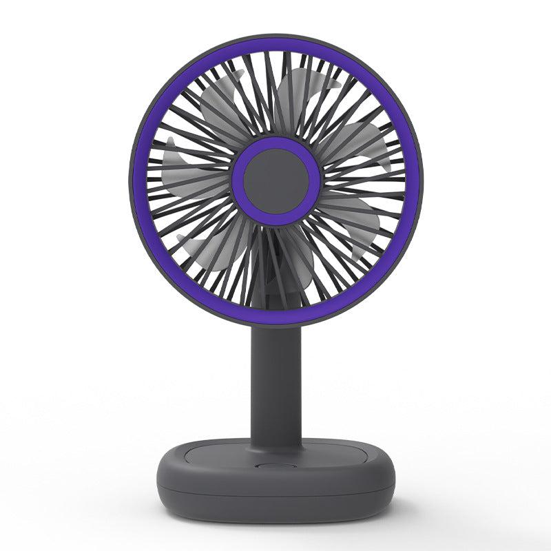 Portable Table Fan USB Rechargeable Adjustable Tilt Quiet Operation Compact