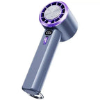 High-Pressure Handheld Showerhead with Digital Flow Display and Replaceable Mineral Filter