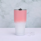 Unisex Insulated Stainless Steel Mug Double-Walled Leak-Proof Lid with Straw Durable Design