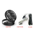 Compact Foldable Rechargeable USB Personal Fan with Tiltable Head and Neck Strap