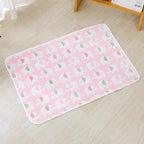 Non-Slip Pet Cushion Soft Cozy Pillow with Paw Print Pattern
