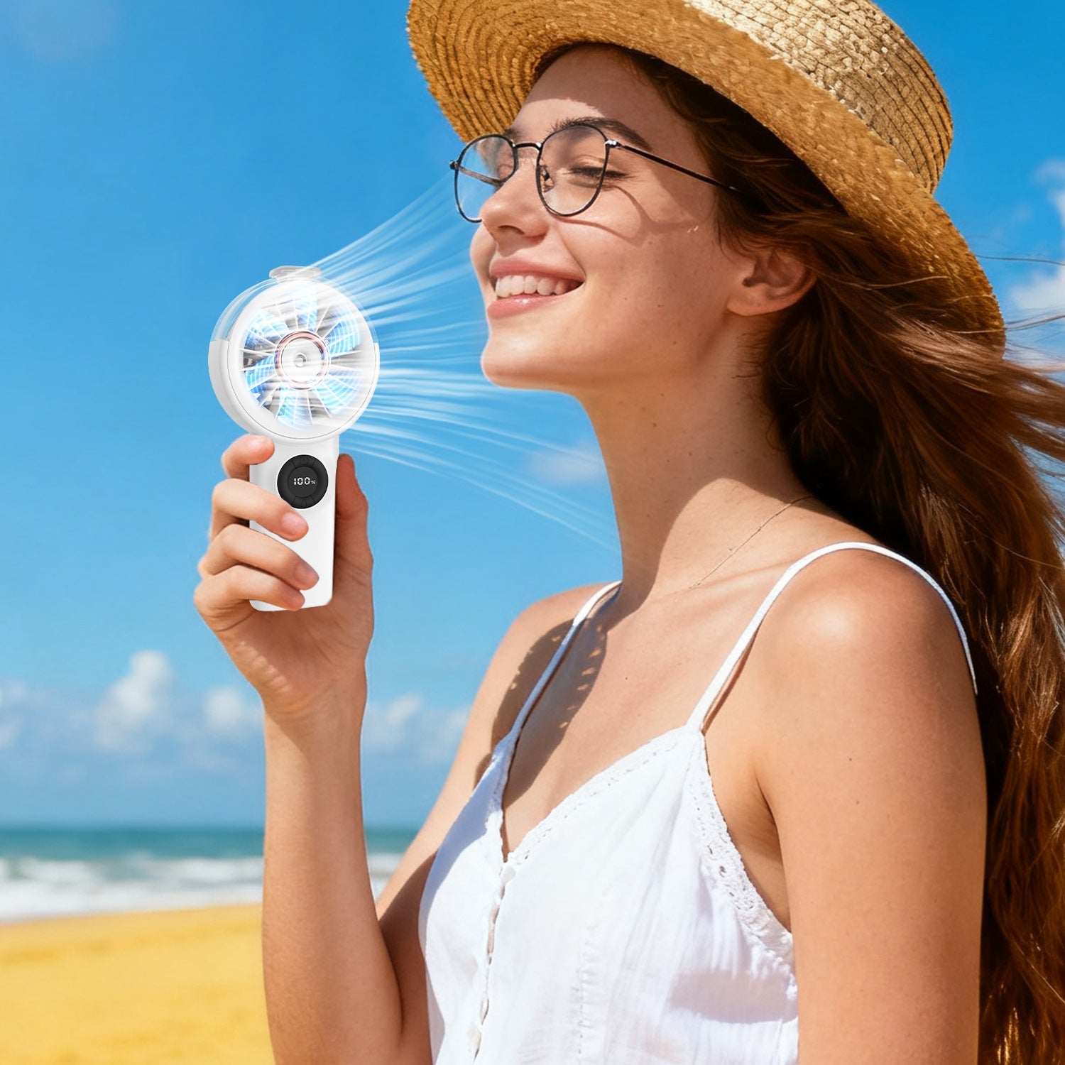 Portable Mini Fan Compact Lightweight Battery-Powered Personal Cooler