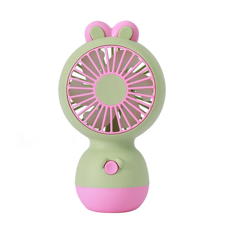 Portable Mini Handheld Fan with Creative Animal Design USB Rechargeable Compact Fan for Travel and Outdoors