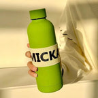 Women's Sporty Stainless Steel Insulated Water Bottle Leak-Proof Lid Eco-Friendly