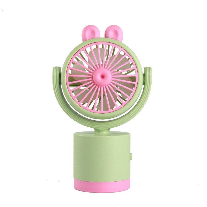 Portable Mini Handheld Fan with Creative Animal Design USB Rechargeable Compact Fan for Travel and Outdoors
