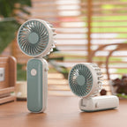 Portable Multi-Angle Handheld Fan Rechargeable Lightweight Quiet Harrow