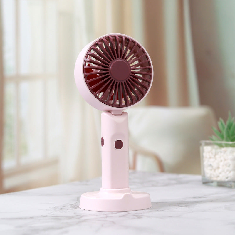 Portable Mini Fan with Flexible Tilt USB Rechargeable Compact Travel Fan