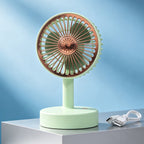 Portable USB Table Fan with Digital Speed Display Adjustable Tilt Lightweight and Energy Efficient
