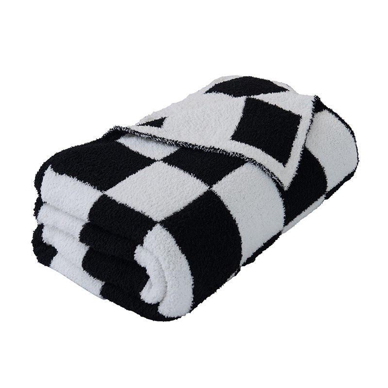 Brehn Cotton Blend Bath Towel Soft Absorbent Large Modern Geometric Pattern Neutral Colors