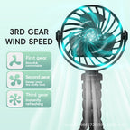 Portable USB Rechargechargeable Desk Fan with Flexible Legs Quiet Operation Compact Design