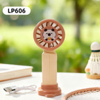 Portable Handheld Fan with Cute Lion Design USB Rechargeable Lightweight Personal Fan