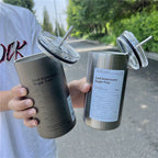 Women's Insulated Travel Mug with Secure Lid and Practical Straw BPA-Free Spill-Proof Cup
