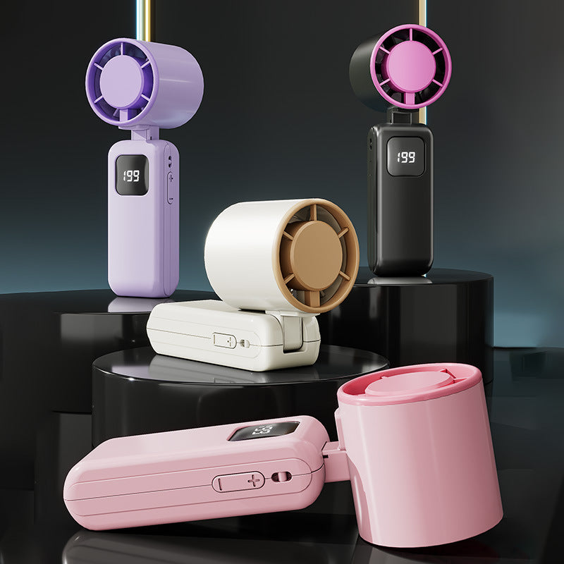 Portable USB Fan with Adjustable Speeds and 8-Hour Battery, Compact and Quiet