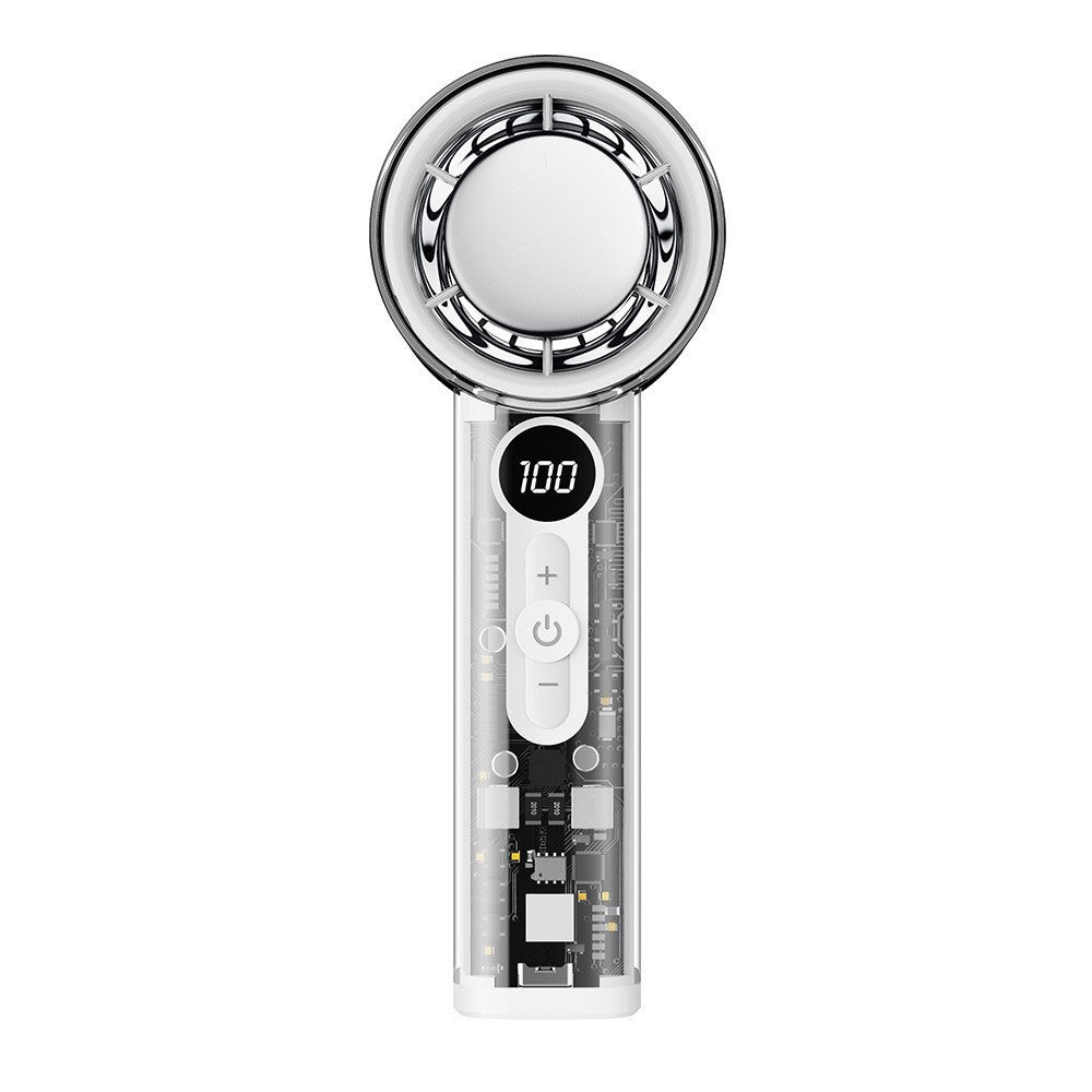 Portable Handheld Fan with Digital Speed Display Rechargeable Quiet