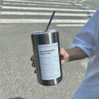 Women's Insulated Travel Mug with Secure Lid and Practical Straw BPA-Free Spill-Proof Cup
