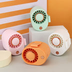 Women Portable Mini Fan USB Rechargeable Adjustable Tilt Compact Personal Cooling