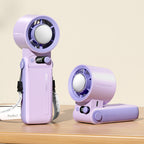 Portable Rechargeable Handheld Cooling Fan with Adjustable Speed Lightweight Quiet Operation