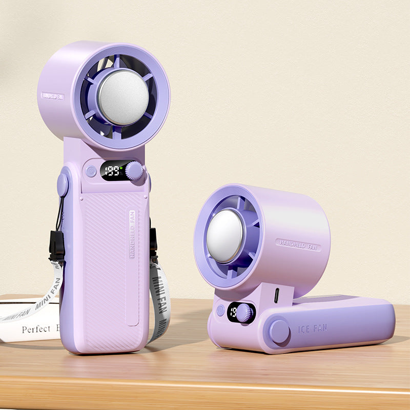 Portable Rechargeable Handheld Cooling Fan with Adjustable Speed Lightweight Quiet Operation