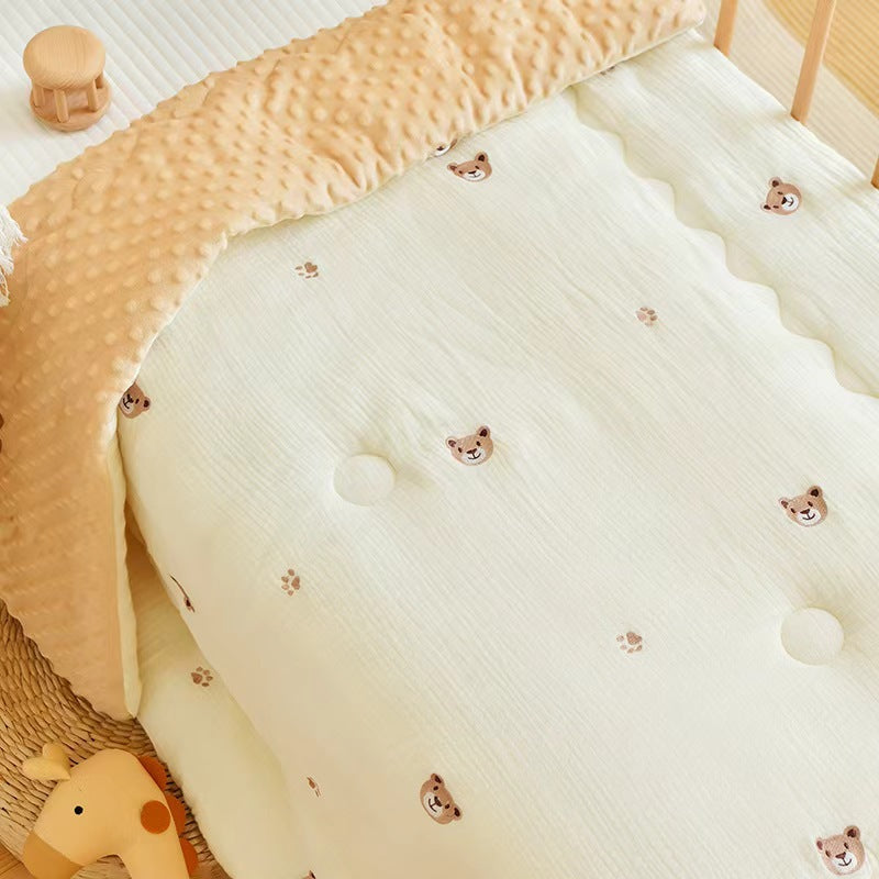 Bowlift Plush Cuddle Blanket for Kids Soft Hypoallergenic Animal Design Cozy Throw