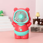 Portable Mini Fan Bear Design Lightweight Personal Handheld Fan