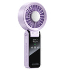 Handheld Portable Cooling Fan with Adjustable Speeds Rechargeable Battery and LED Display