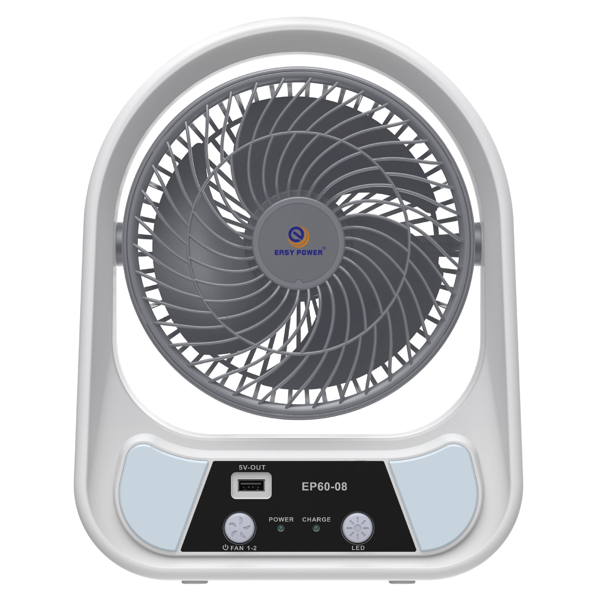 Harrow Portable Table Fan Battery Operated USB Rechargeable Compact Lightweight