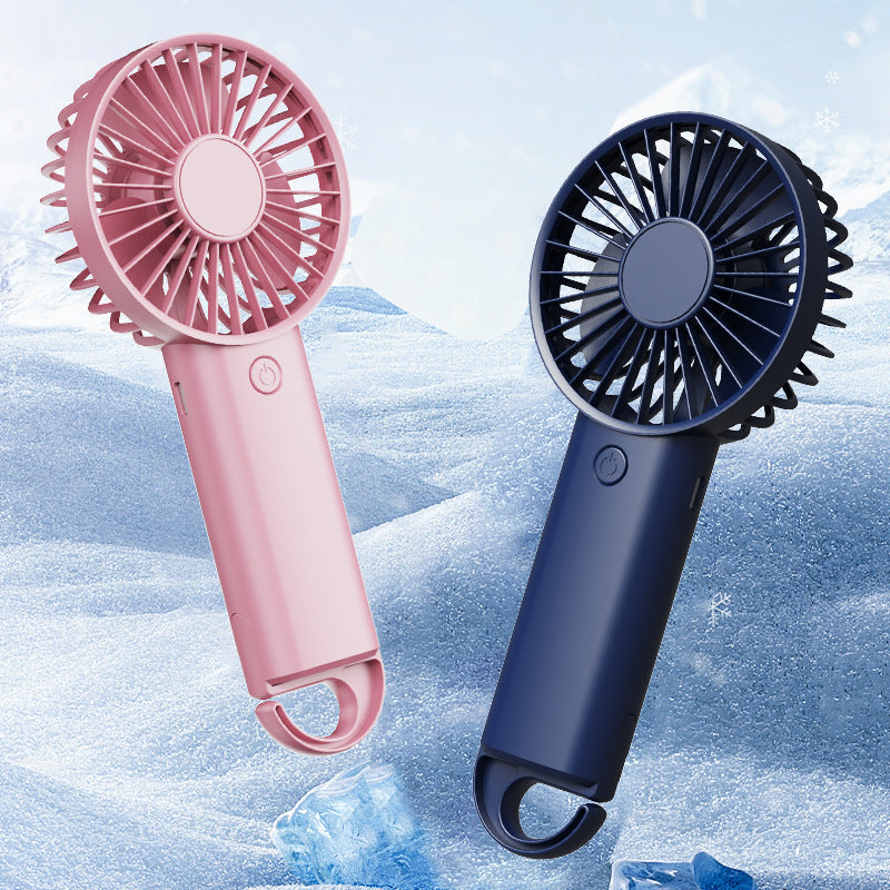 Portable Mini Fan for Women USB Rechargeable Lightweight Hanging Handheld
