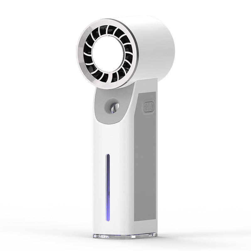 Portable Facial Mist Sprayer with USB Rechargeable Mini Fan Ultrasonic Hydrating Skincare Device