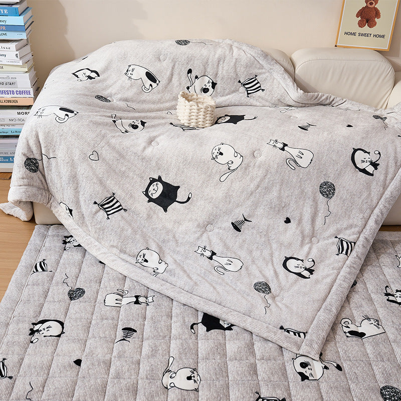 Women's Cozy Blanket Soft Breathable Fabric Large Animal Pattern