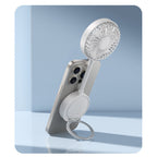 Clip-On Cooling Fan USB Rechargeable Portable Adjustable Speed Compact Lightweight