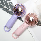 Portable Handheld Fan Rechargeable Compact Lightweight Personal Cooling Fan with Strap