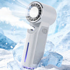 Portable Facial Mist Sprayer with USB Rechargeable Mini Fan Ultrasonic Hydrating Skincare Device