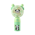 Portable Mini Fan USB Rechargeable Quiet Panda Design Compact Lightweight