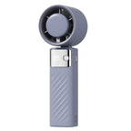 High-Efficiency Handheld Cooling Fan with Digital Display Portable Rechargeable Battery Powered