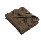 Brehn Women’s Knitted Cotton Throw Blanket Cozy Soft Wavy Design Machine Washable
